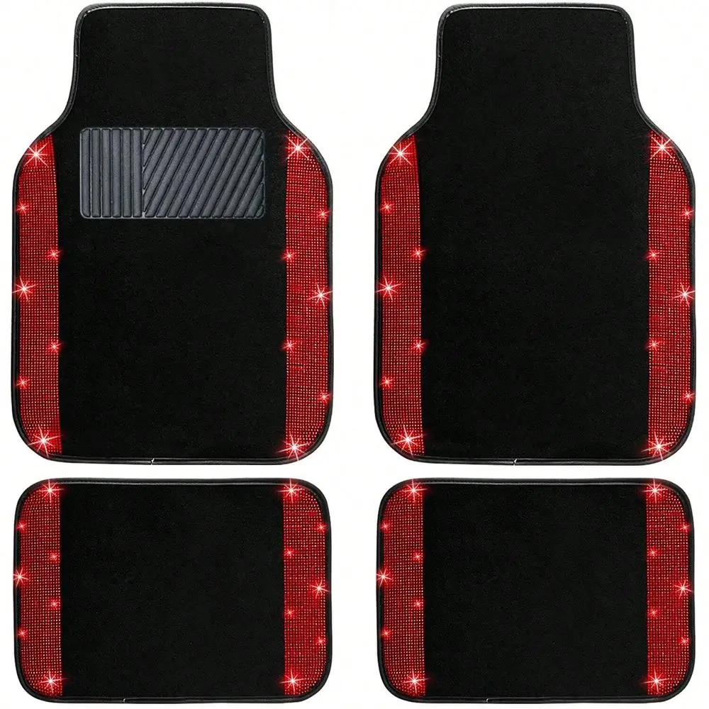 Bling Car Floor Mats Full Set, Universal Fit Most Cars,SUV, Trucks, 4 Pcs Sparkle Glitter Diamond Carpet For Women Girls With An
Bling Car Floor Mats Full Set, Universal Fit Most Cars,SUV, Trucks, 4 Pcs Sparkle Glitter Diamond Carpet For Women Girls With An