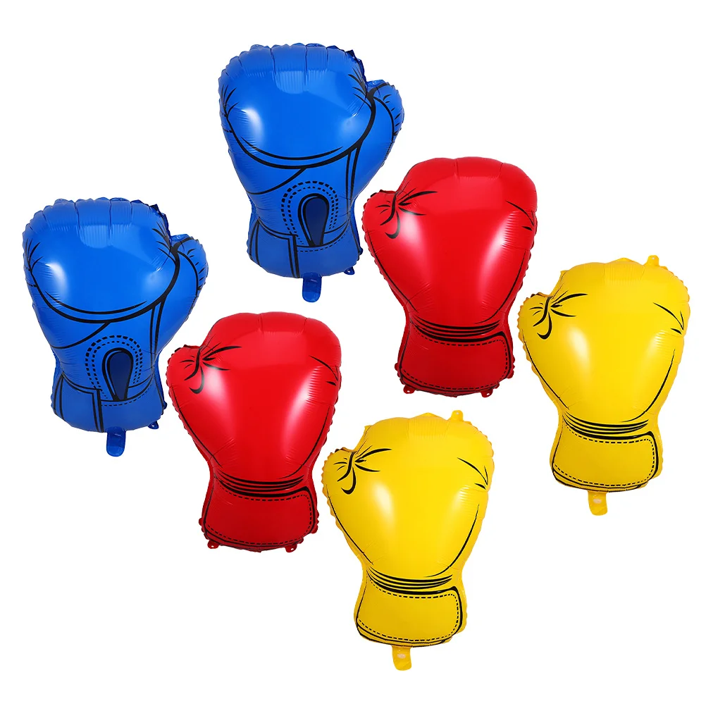 6Pcs Boxing Gloves Foil Balloons Inflatable Colorful Decorations for Boxing Party Wrestling Night Birthday Sports Events
6Pcs Boxing Gloves Foil Balloons Inflatable Colorful Decorations for Boxing Party Wrestling Night Birthday Sports Events