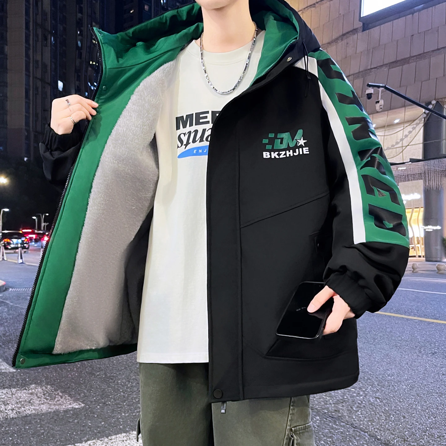 Thiened Fce Jaet Autumn Winter Men's Casual Stand Collar Warm Cotton Coat Outerwear Stand Fit Long Sve Zipper Cl...
Thiened Fce Jaet Autumn Winter Men's Casual Stand Collar Warm Cotton Coat Outerwear Stand Fit Long Sve Zipper Cl...
