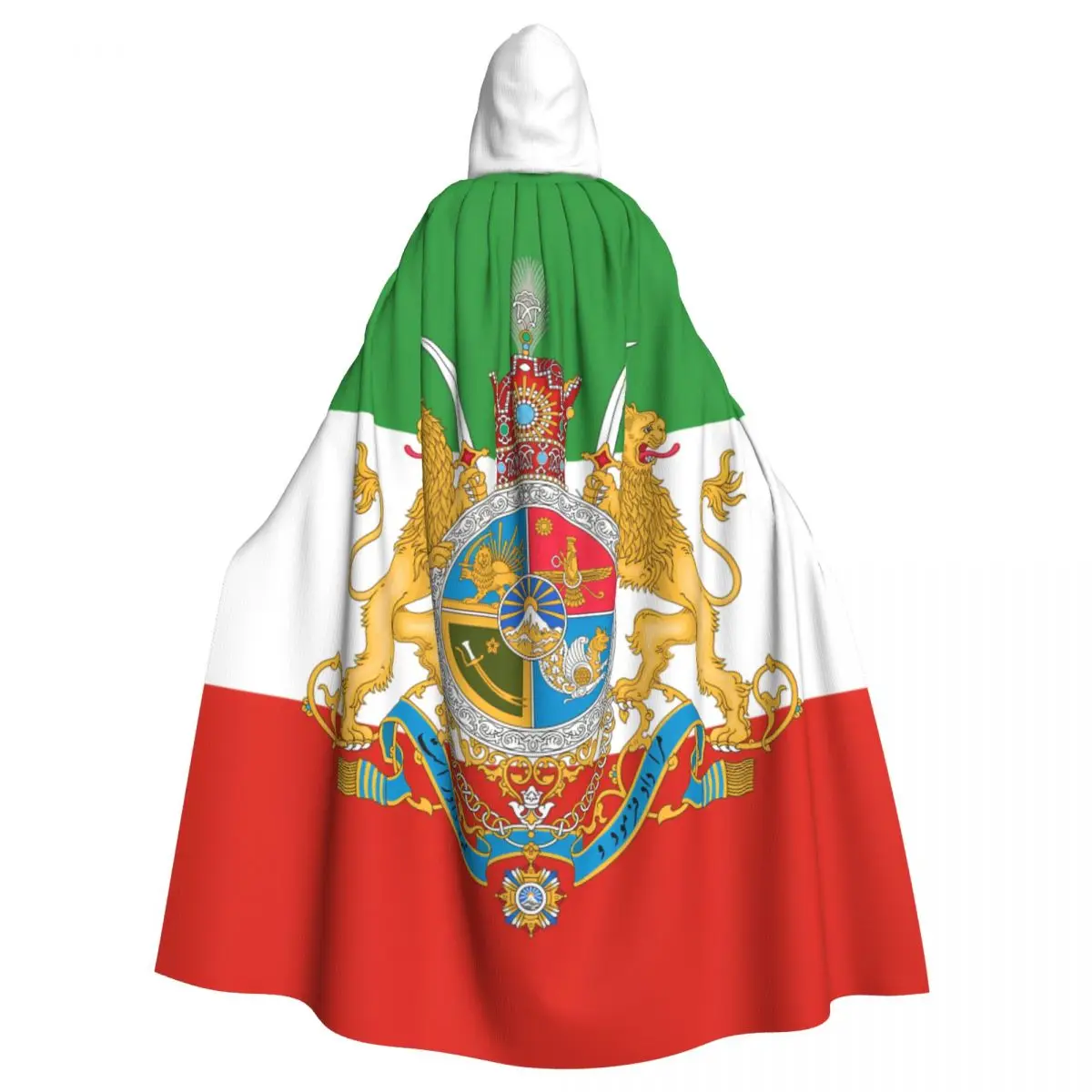 Orthodox Imperial Coat Of Arms Of Irann Under The Pahlavi Dynasty Flag Hooded Cloak Women Men Cape Costume Party Accessory
Orthodox Imperial Coat Of Arms Of Irann Under The Pahlavi Dynasty Flag Hooded Cloak Women Men Cape Costume Party Accessory