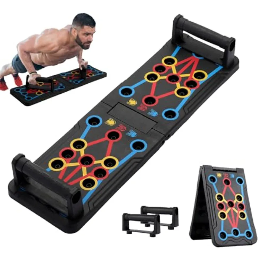 Foldable PushUp Stands Board Fitness, Workout Equipment for Home Gym, Men and Women Adjustable Pushup Board for Chest, Abs, Arm
Foldable PushUp Stands Board Fitness, Workout Equipment for Home Gym, Men and Women Adjustable Pushup Board for Chest, Abs, Arm