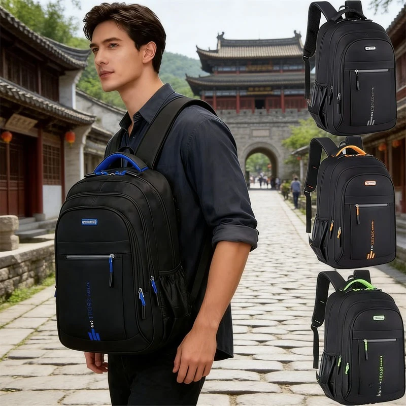 Men's Oxford Laptop Backpack Waterproof Business Computer Bag Durable Travel Daypack for Work College High School Students
Men's Oxford Laptop Backpack Waterproof Business Computer Bag Durable Travel Daypack for Work College High School Students