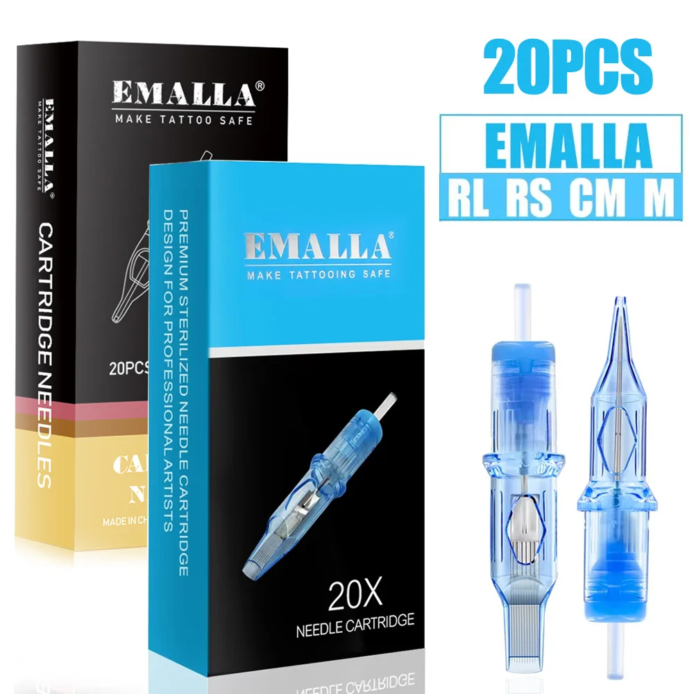 20pcs EMALLA Eliot Tattoo Cartridge Needles RL RS CM MG Disposable Sterilize Tattoo Permanent Makeup Cartridge Machine Needle
20pcs EMALLA Eliot Tattoo Cartridge Needles RL RS CM MG Disposable Sterilize Tattoo Permanent Makeup Cartridge Machine Needle