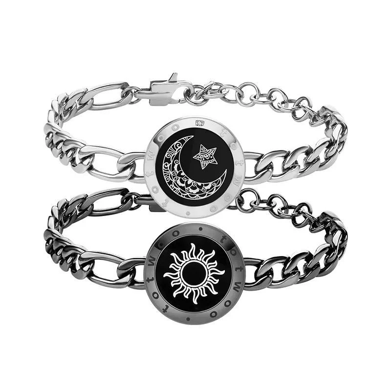 Long Distance Touch Light Up&Vibrate Bracelets For Couples, Long Distance Relationship Gifts Smart Sun&Moon Love Bracelet Gift
Long Distance Touch Light Up&Vibrate Bracelets For Couples, Long Distance Relationship Gifts Smart Sun&Moon Love Bracelet Gift