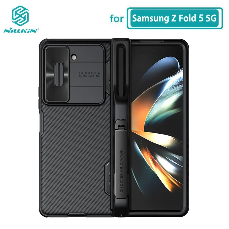 Nillkin For Samsung Z Fold 5 Case with Pen Holder CamShield Pro Camera Protection Cover for Samsung Galaxy Z Fold 5 5G Case
Nillkin For Samsung Z Fold 5 Case with Pen Holder CamShield Pro Camera Protection Cover for Samsung Galaxy Z Fold 5 5G Case