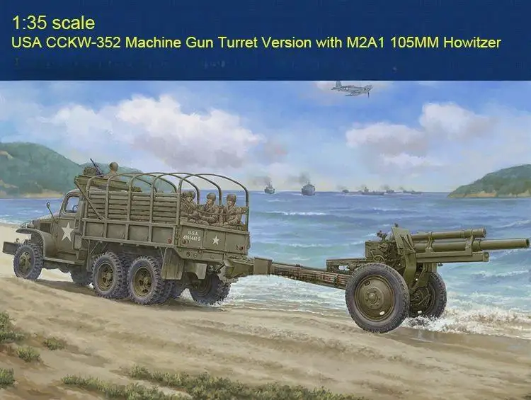 Trumpeter 63567 1:35 CCKW-352 M2A1 Machine Gun Turret Ver. w/M2A1 105mm Howitzer Assembly Model
Trumpeter 63567 1:35 CCKW-352 M2A1 Machine Gun Turret Ver. w/M2A1 105mm Howitzer Assembly Model