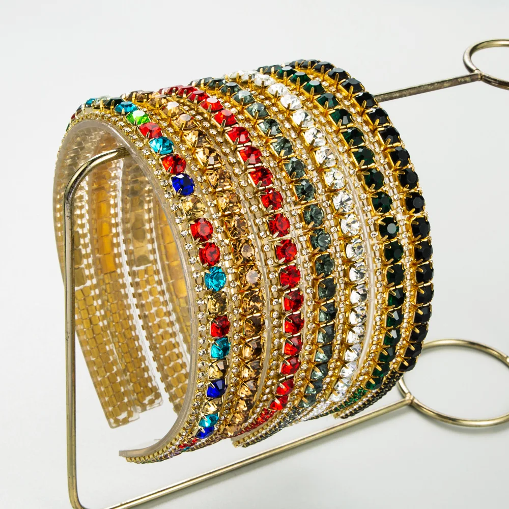 Skinny Single Row Rhinestone Headband Minimalist Colorful Crystal Slip Hairband Daily Stacking Hair Hoop Set For Women Girl
Skinny Single Row Rhinestone Headband Minimalist Colorful Crystal Slip Hairband Daily Stacking Hair Hoop Set For Women Girl