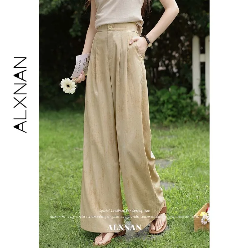 ALXNAN Women's Minimalist Wide Leg Pants Women Summer New High Waist Casual Draping Long Trousers Female Bottoms 2026 L66505
ALXNAN Women's Minimalist Wide Leg Pants Women Summer New High Waist Casual Draping Long Trousers Female Bottoms 2026 L66505