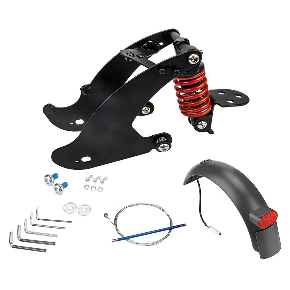 Scooter Rear Shock Absorber Kit Metal Spring Suspension With Mudguard&Taillight For Xiaomi 3 E-Scooters Rear Shock Accessories
Scooter Rear Shock Absorber Kit Metal Spring Suspension With Mudguard&Taillight For Xiaomi 3 E-Scooters Rear Shock Accessories