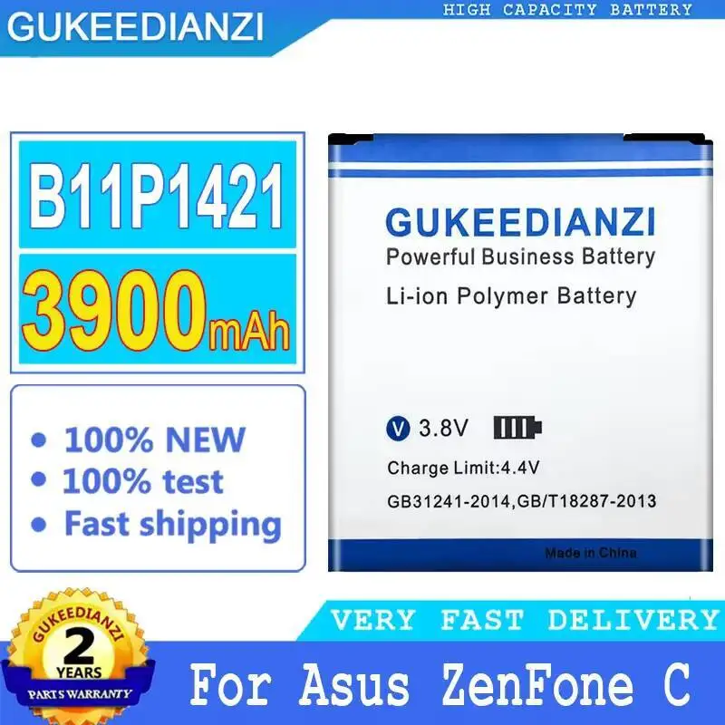 3900Mah For Asus Zenfone C ZC451CG Z007 Mobile Phone Battery Long-Lasting B11P1421
3900Mah For Asus Zenfone C ZC451CG Z007 Mobile Phone Battery Long-Lasting B11P1421
