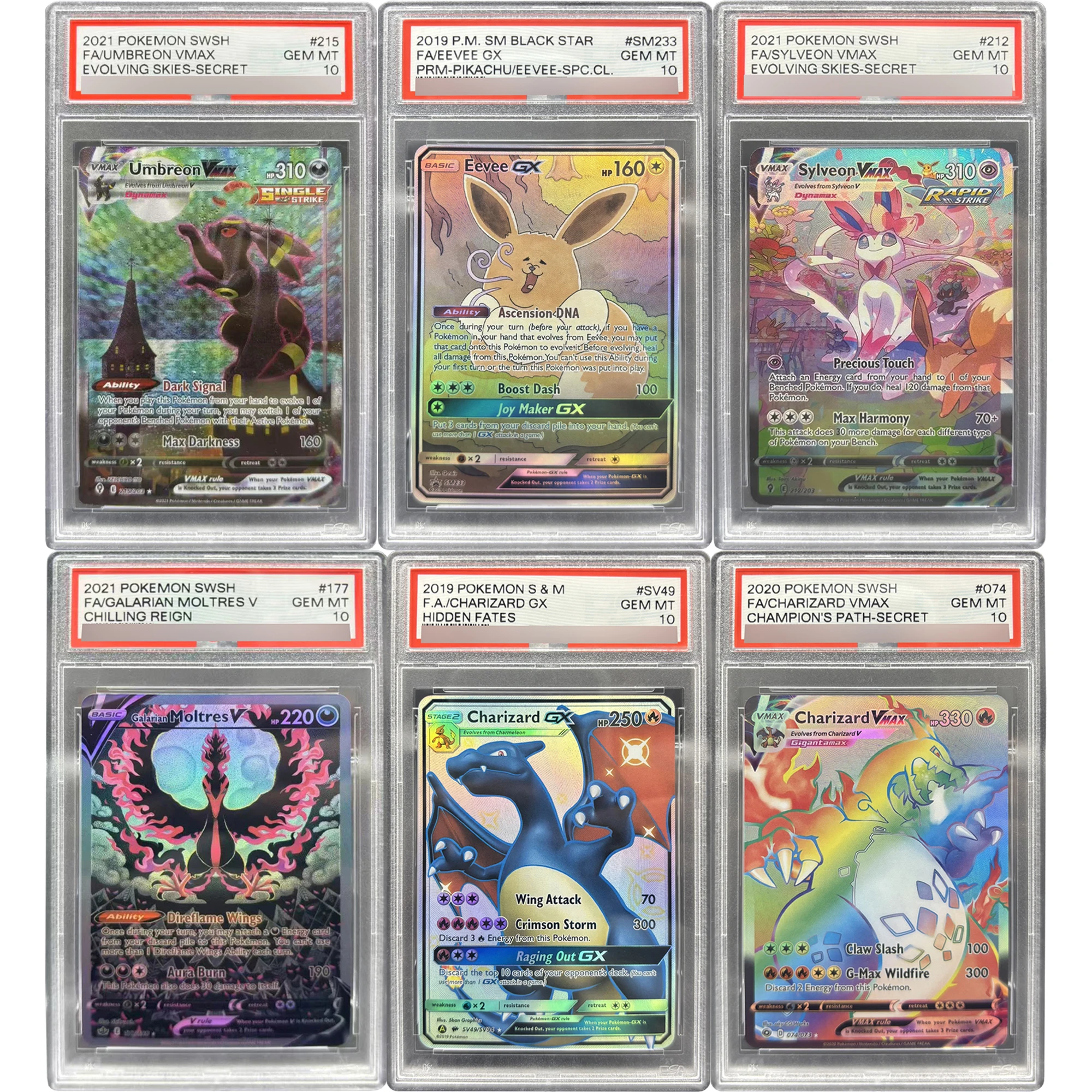 DIY Ptcg английская версия Charizard Moltres 10 очков рейтинг карты Umbreon самодельная версия для копирования аниме коллекционные карты подарочная игрушка
DIY Ptcg английская версия Charizard Moltres 10 очков рейтинг карты Umbreon самодельная версия для копирования аниме коллекционные карты подарочная игрушка