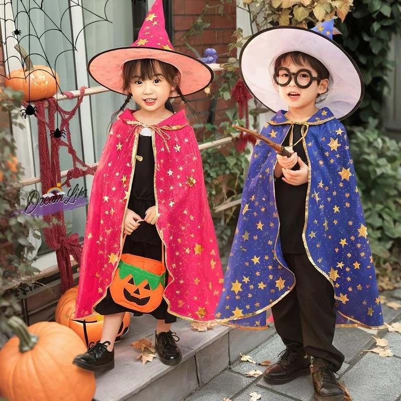Halloween Children's Costume Robe Boys Kindergarten Performance Girl Magician Robe Clothe Props Festival Theme Apparel
Halloween Children's Costume Robe Boys Kindergarten Performance Girl Magician Robe Clothe Props Festival Theme Apparel