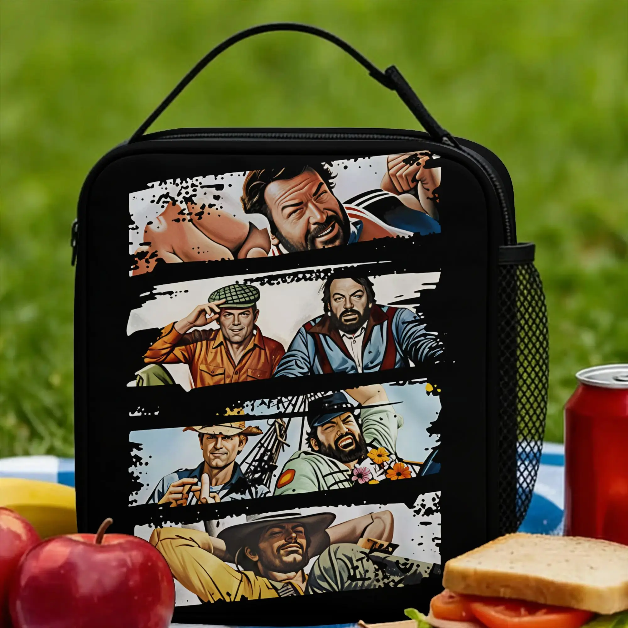 Bud Spencer and Terence Hill Lunch Bag For Unisex Graphic Lunch Box Retro Travel Cooler Bag Convenient Oxford Thermal Lunch Bags
Bud Spencer and Terence Hill Lunch Bag For Unisex Graphic Lunch Box Retro Travel Cooler Bag Convenient Oxford Thermal Lunch Bags