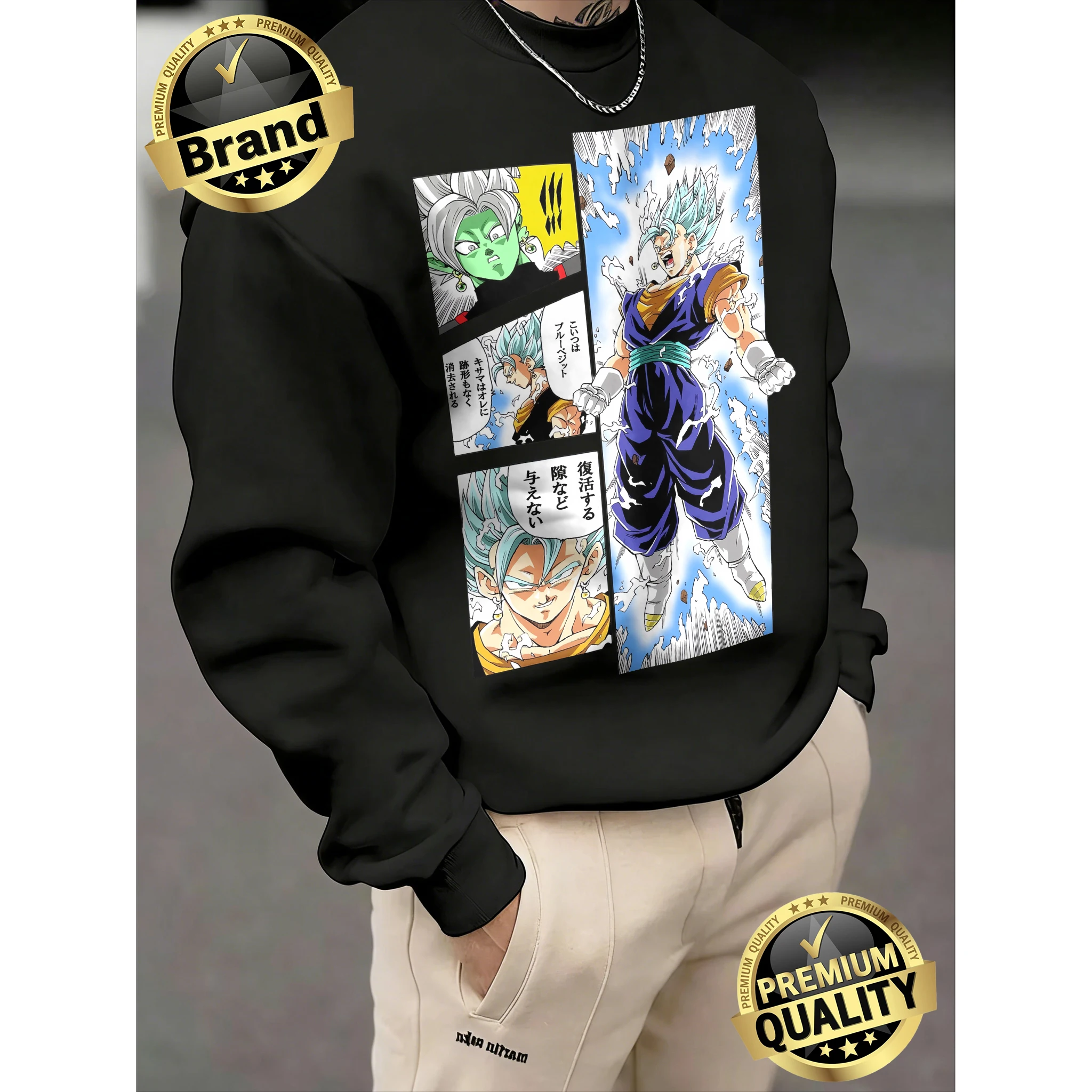 2026 Fall Dragon Ball Vegito Vs Zamasu Manga Panel Print 100% Cotton Crewneck Sweatshirt, Oversized Streetwear for Men & Women
2026 Fall Dragon Ball Vegito Vs Zamasu Manga Panel Print 100% Cotton Crewneck Sweatshirt, Oversized Streetwear for Men & Women