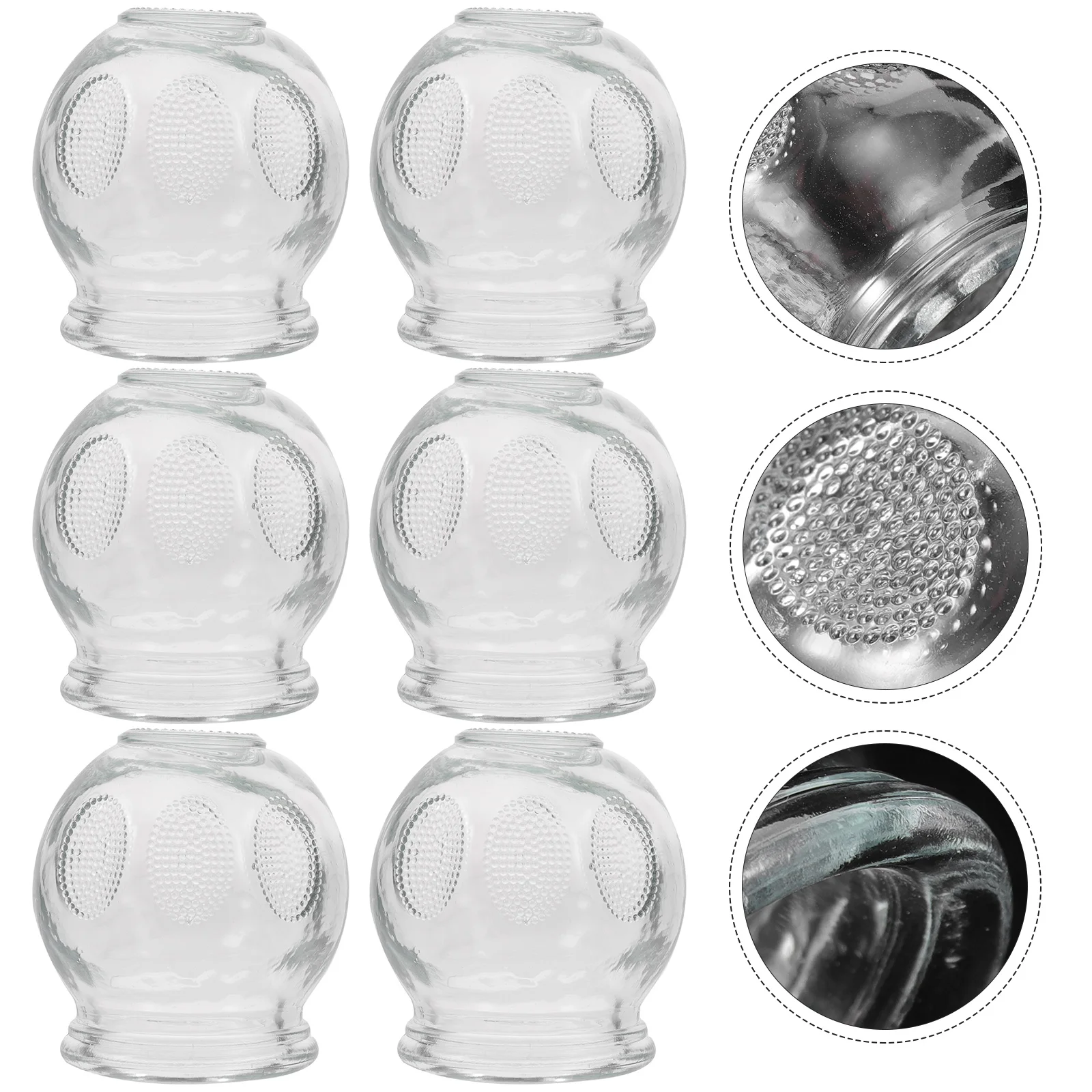 6 Pcs Mugs Cupping Cups Body Scraping and Vacuum Massage Transparent Fire for Face
6 Pcs Mugs Cupping Cups Body Scraping and Vacuum Massage Transparent Fire for Face