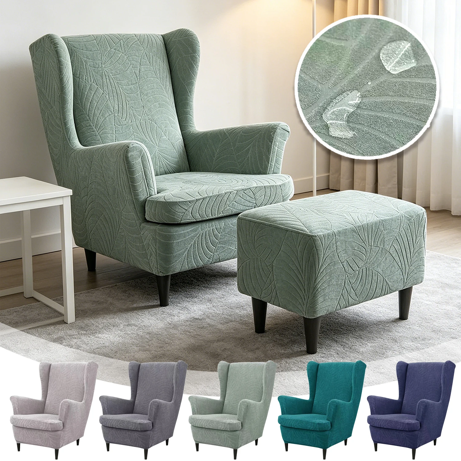 Thick Jacquard Wing Chair Cover Relax Sofa Slipcovers with Seat Cushion Cover Stretch Wingback Armchair Covers fundas de sofá
Thick Jacquard Wing Chair Cover Relax Sofa Slipcovers with Seat Cushion Cover Stretch Wingback Armchair Covers fundas de sofá