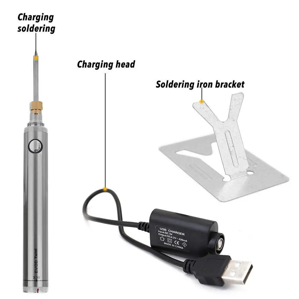 Battery soldering iron USB charging soldering pen 5V low-voltage radio soldering iron welding set
Battery soldering iron USB charging soldering pen 5V low-voltage radio soldering iron welding set