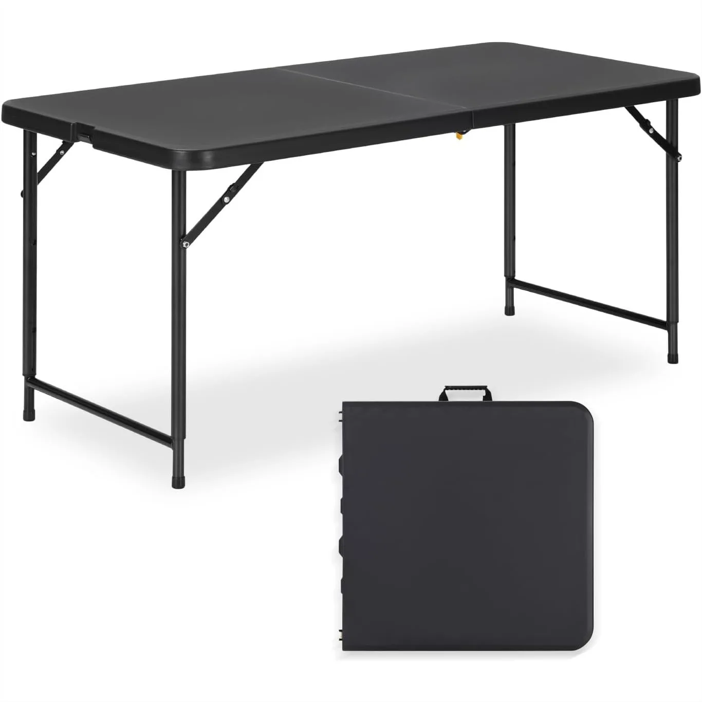 4ft Folding Table with Adjustable Height, 3-Level Foldable Table HDPE Top & Steel Legs, Portable for Picnic Party Craft Indoor
4ft Folding Table with Adjustable Height, 3-Level Foldable Table HDPE Top & Steel Legs, Portable for Picnic Party Craft Indoor