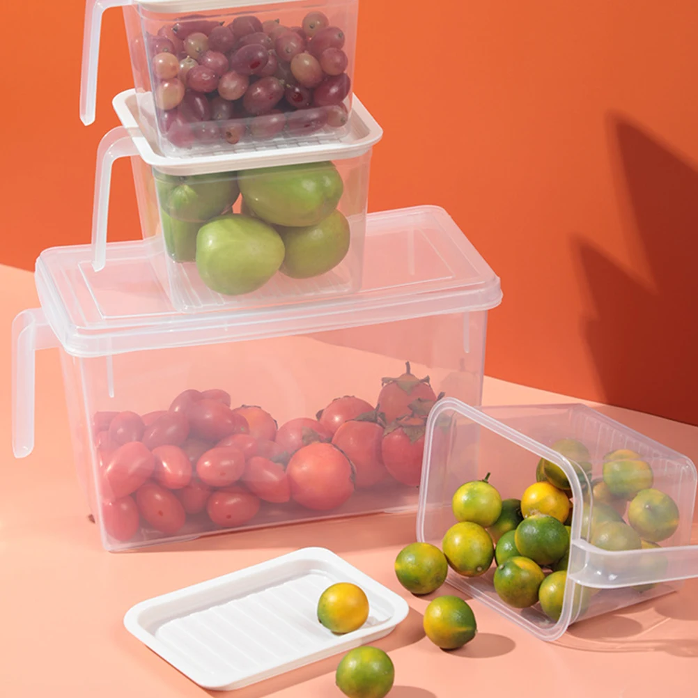 4pcs Mini Refrigerator Crisper Food Preservation With Handle Sealing Design Fresh Storage Container Transparent Vegetable Fruit
4pcs Mini Refrigerator Crisper Food Preservation With Handle Sealing Design Fresh Storage Container Transparent Vegetable Fruit