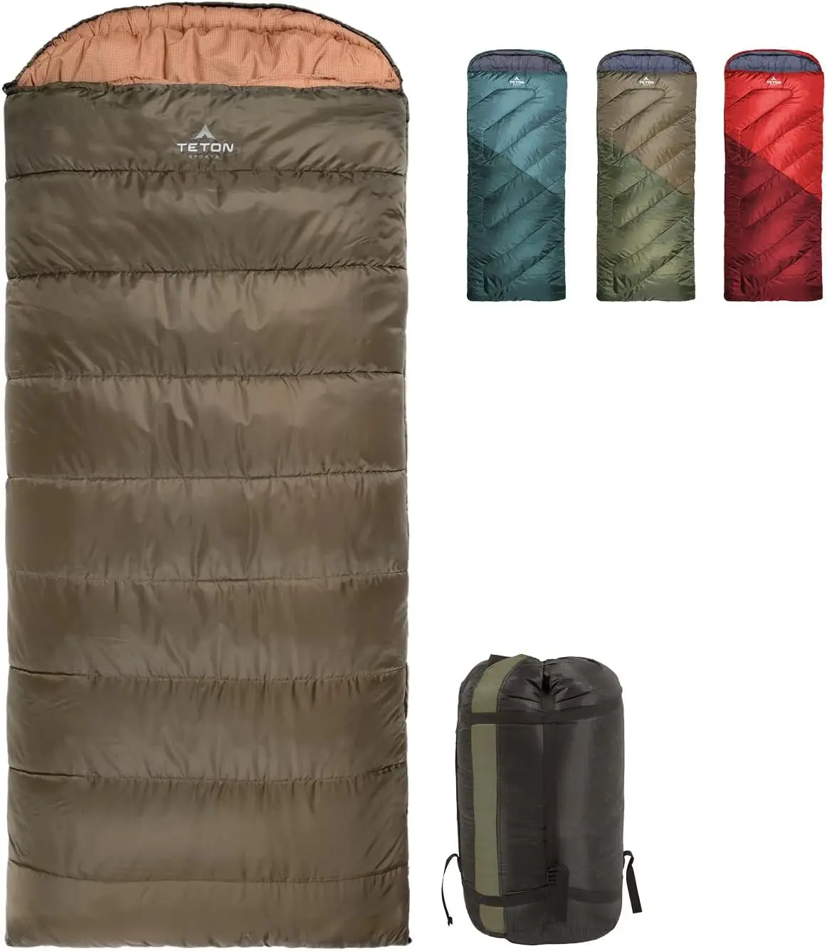 All Weather Sleeping Bags for Adults and Kids, Teton Celsius 25F 20F 0F Degree, Warm Camping Sack with Compression Sack Included
All Weather Sleeping Bags for Adults and Kids, Teton Celsius 25F 20F 0F Degree, Warm Camping Sack with Compression Sack Included