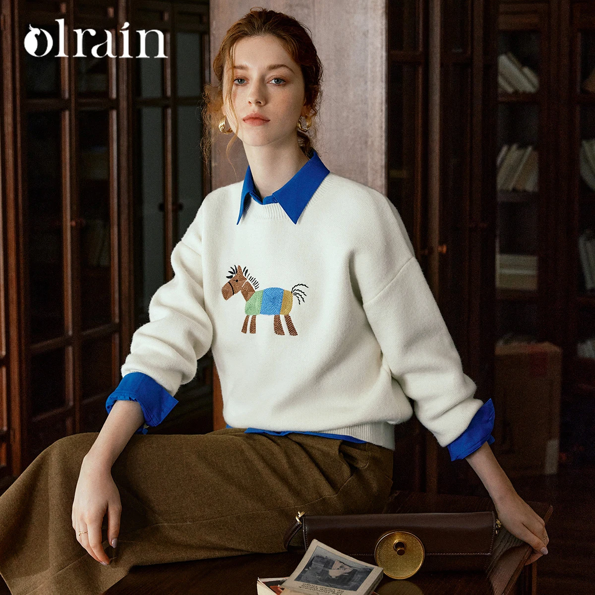 OLrain повседневные простые свитера для женщин 2200, осень-зима, забавный пуловер с вышивкой пони, вязаный свитер с длинными рукавами O57QM000925
OLrain повседневные простые свитера для женщин 2200, осень-зима, забавный пуловер с вышивкой пони, вязаный свитер с длинными рукавами O57QM000925