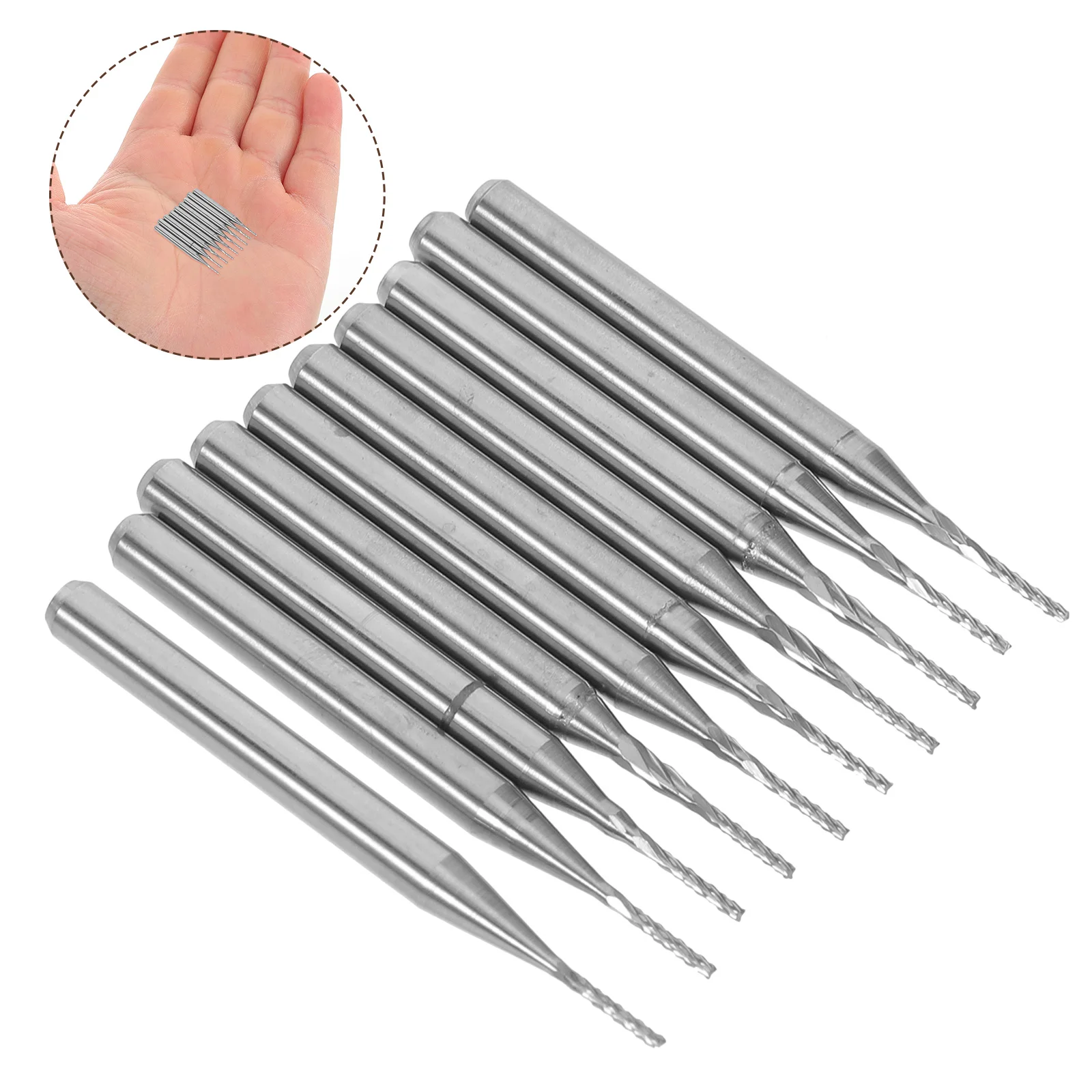 10 Pcs Tungsten Milling Cutter End Cnc Router Bits Drill Carving Accessories for Metal Tool Parts Drills Kit
10 Pcs Tungsten Milling Cutter End Cnc Router Bits Drill Carving Accessories for Metal Tool Parts Drills Kit
