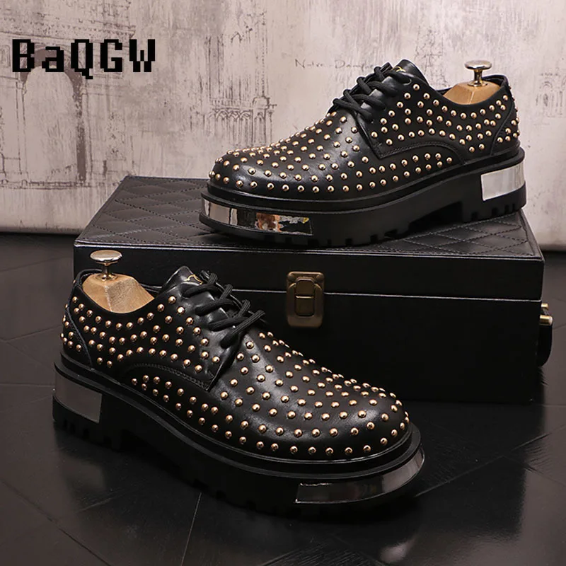 Rivet Design Punk Rock Style Luxury Designer White Black Lace Up Platform Casual Shoes Men Flats Loafers Sport Walking Sneakers
Rivet Design Punk Rock Style Luxury Designer White Black Lace Up Platform Casual Shoes Men Flats Loafers Sport Walking Sneakers