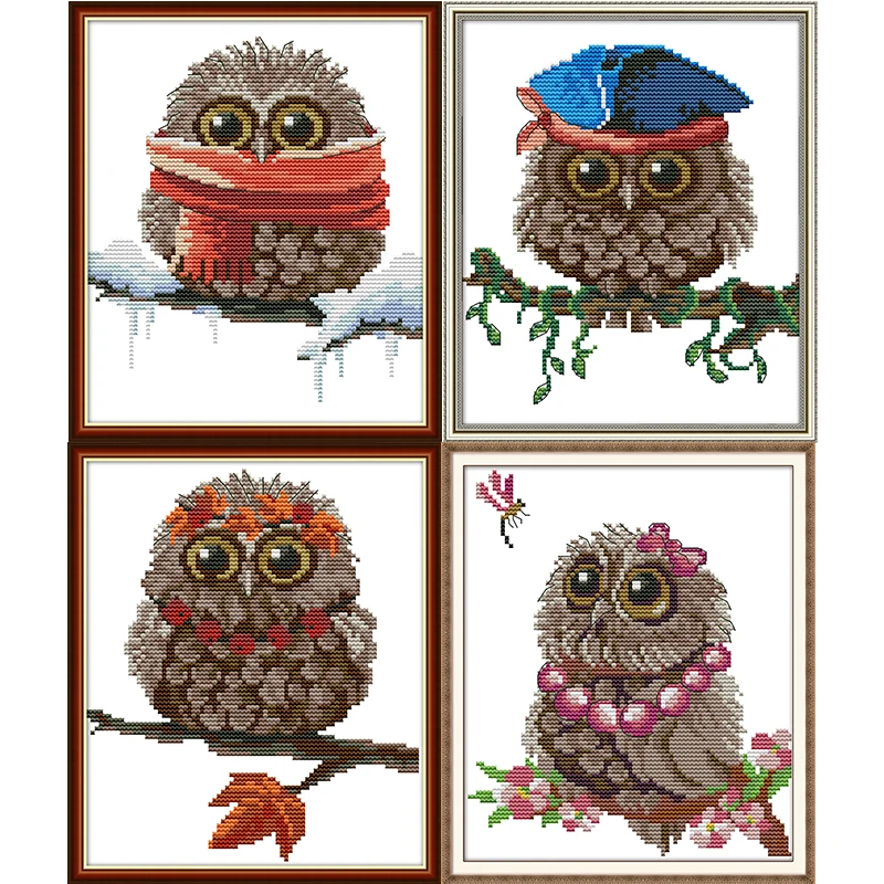 Joy Sunday Owl Cross Stitch Kit Animal Patterns Printed Cross Stitch Kit Canvas Handmade Embroidery Needlework Set craft kit
Joy Sunday Owl Cross Stitch Kit Animal Patterns Printed Cross Stitch Kit Canvas Handmade Embroidery Needlework Set craft kit