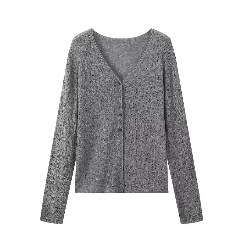 TRAFZR Women's Cardingan Elegant Y2k Vintage Top Summer Knitwear Minimalist Solid Knit Women Cardigans Long Sleeve Sweaters
TRAFZR Women's Cardingan Elegant Y2k Vintage Top Summer Knitwear Minimalist Solid Knit Women Cardigans Long Sleeve Sweaters