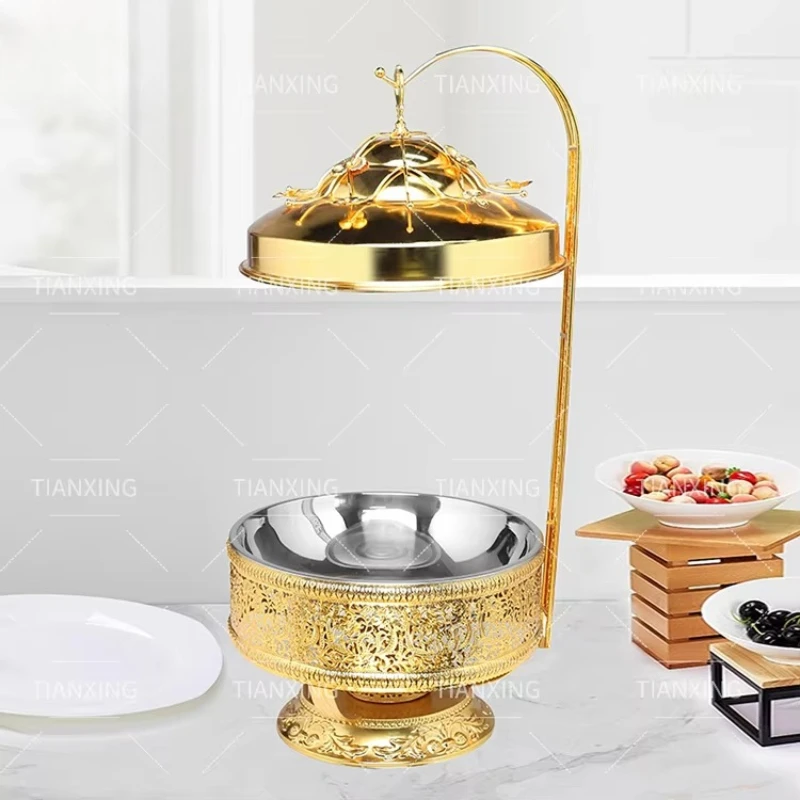 Подогреватель еды для ресторана, отеля, Deluxe, 8 л, золотой сервировочный латунный набор для фуршета с горячим горшком и подвесной крышкой
Подогреватель еды для ресторана, отеля, Deluxe, 8 л, золотой сервировочный латунный набор для фуршета с горячим горшком и подвесной крышкой