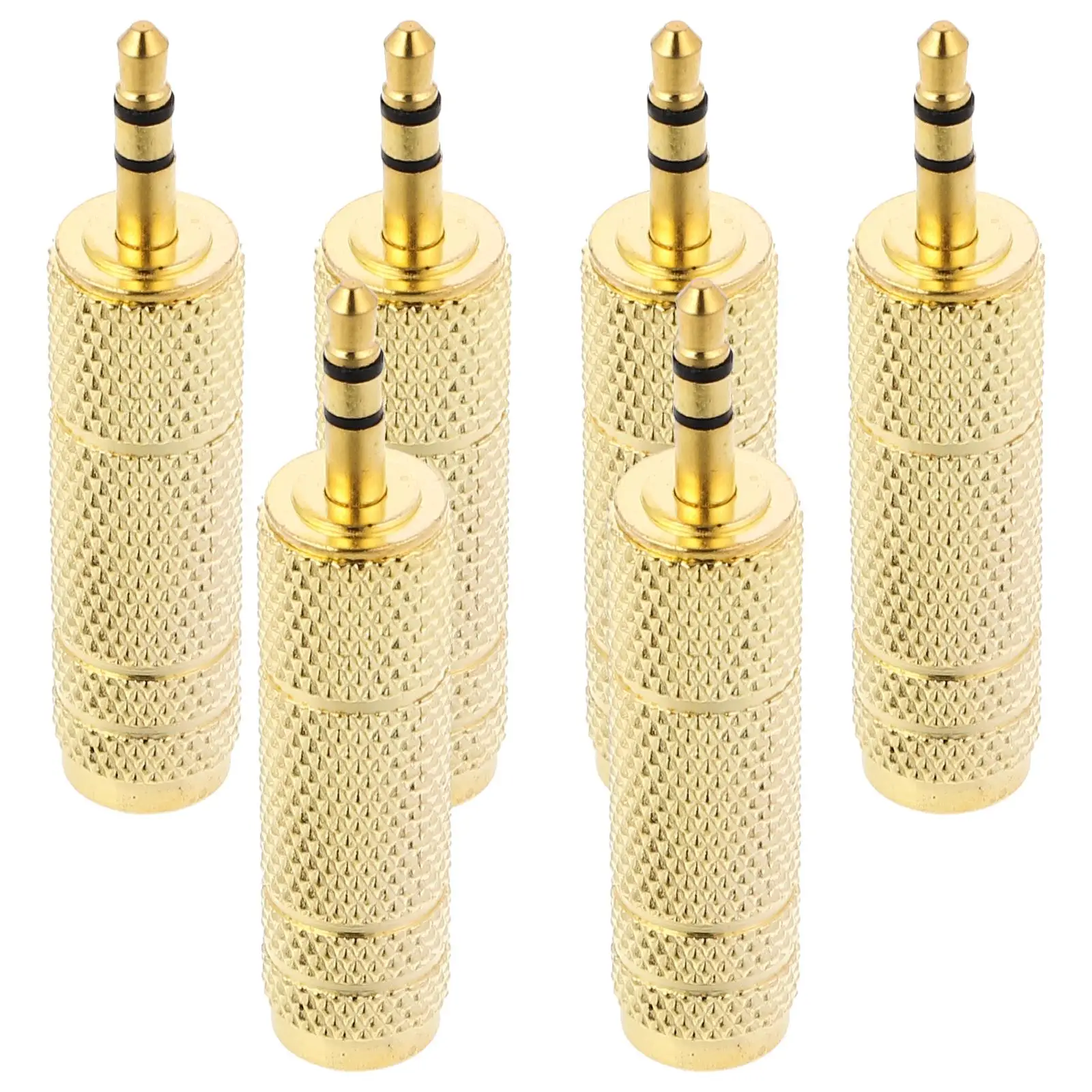 6pcs Audio 6.35mm Male Headphone Jack Adapter to 3.5mm Female Headphone Jack Connector Microphone AUX Cable Speaker
6pcs Audio 6.35mm Male Headphone Jack Adapter to 3.5mm Female Headphone Jack Connector Microphone AUX Cable Speaker