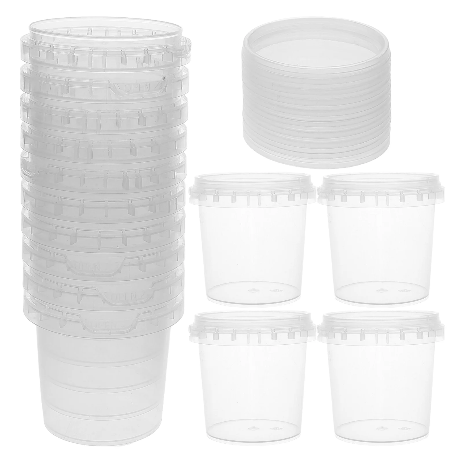 20pcs Round Plastic Containers Airtight Ice Cream Tub Containers Drink Storage Containers Freezer Storage Bucket Plastic Caniste
20pcs Round Plastic Containers Airtight Ice Cream Tub Containers Drink Storage Containers Freezer Storage Bucket Plastic Caniste