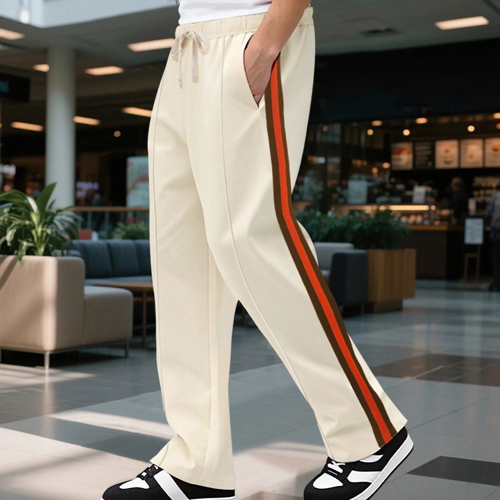 Men Sweatpants Men's Athletic Sweatpants with Side Pockets Drawstring Waist Stripe Patchwork Gym Training Long Joggers for Men
Men Sweatpants Men's Athletic Sweatpants with Side Pockets Drawstring Waist Stripe Patchwork Gym Training Long Joggers for Men