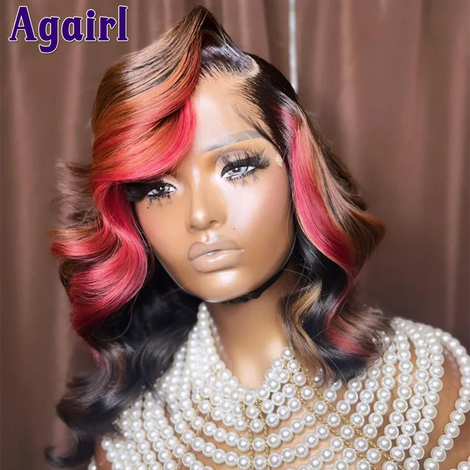 Ombre Red Blonde Short Bob 13x6 Wavy Lace Frontal Human Hair Wigs 13X4 Body Wave Lace Front Wigs 5X5 Closure Bob Wigs For Women
Ombre Red Blonde Short Bob 13x6 Wavy Lace Frontal Human Hair Wigs 13X4 Body Wave Lace Front Wigs 5X5 Closure Bob Wigs For Women