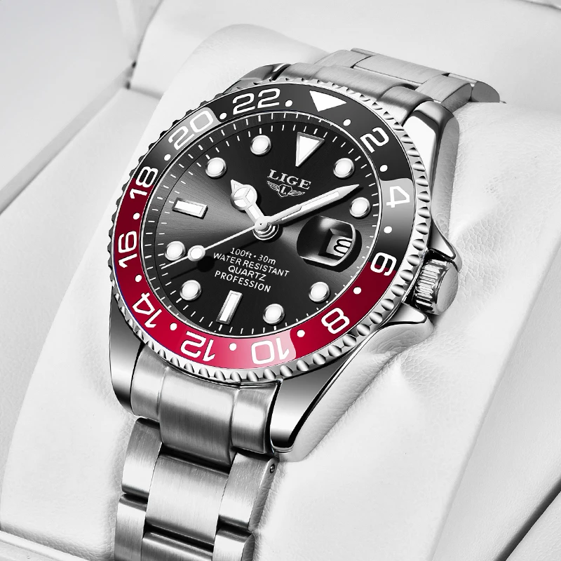 LIGE Top Brand Luxury Fashion Diver Watch Men 3ATM Waterproof Date Clock Sport Watches Mens Quartz Wristwatch Relogio Masculino
LIGE Top Brand Luxury Fashion Diver Watch Men 3ATM Waterproof Date Clock Sport Watches Mens Quartz Wristwatch Relogio Masculino