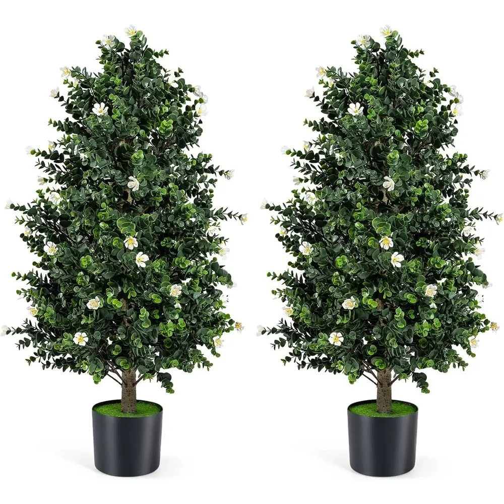 Pair of 36 Artificial Topiary Cone Trees with 49 Flowers, Potted in Cement Planters, UV-Resistant, Suitable for Indoor and Outdo
Pair of 36 Artificial Topiary Cone Trees with 49 Flowers, Potted in Cement Planters, UV-Resistant, Suitable for Indoor and Outdo