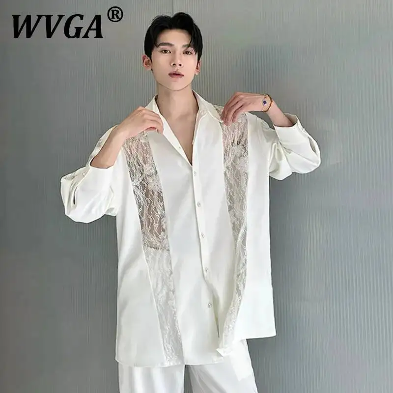WVGA Spring Autumn New Men Tide High Street Patchwork Design Long Sleeve Shirt Turn-down Collar Loose Chic Casual Tops Ins W7052
WVGA Spring Autumn New Men Tide High Street Patchwork Design Long Sleeve Shirt Turn-down Collar Loose Chic Casual Tops Ins W7052