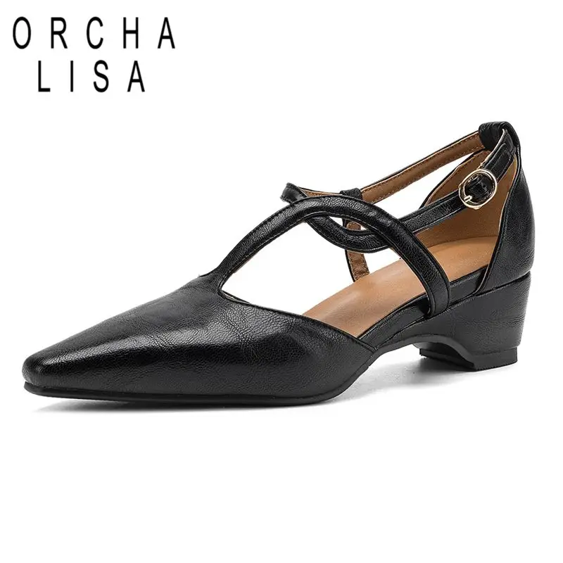 ORCHA LISA Beige Women Sandals Square Toe 4cm Wedges Heel Buckle T-Strap Plus Size 41 42 43 44 Office Lady Daily Shoes Footwear
ORCHA LISA Beige Women Sandals Square Toe 4cm Wedges Heel Buckle T-Strap Plus Size 41 42 43 44 Office Lady Daily Shoes Footwear