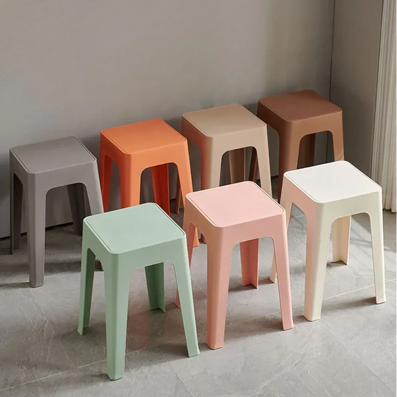 Plastic stool thickened household stackable dining table modern simple high bench living room plastic stool
Plastic stool thickened household stackable dining table modern simple high bench living room plastic stool