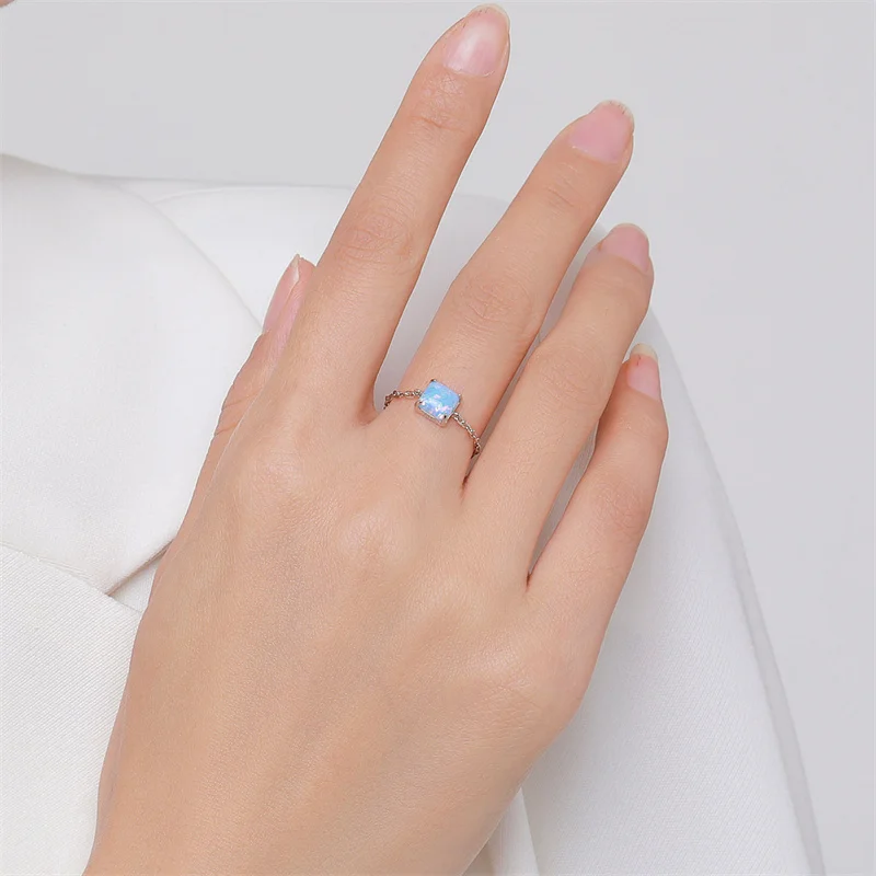 MiQiao CMA Pink 925 Sterling Silver Aussie Gemstone Women's Fashion Simple Ins Geometric Chain Adjustable Ring
MiQiao CMA Pink 925 Sterling Silver Aussie Gemstone Women's Fashion Simple Ins Geometric Chain Adjustable Ring
