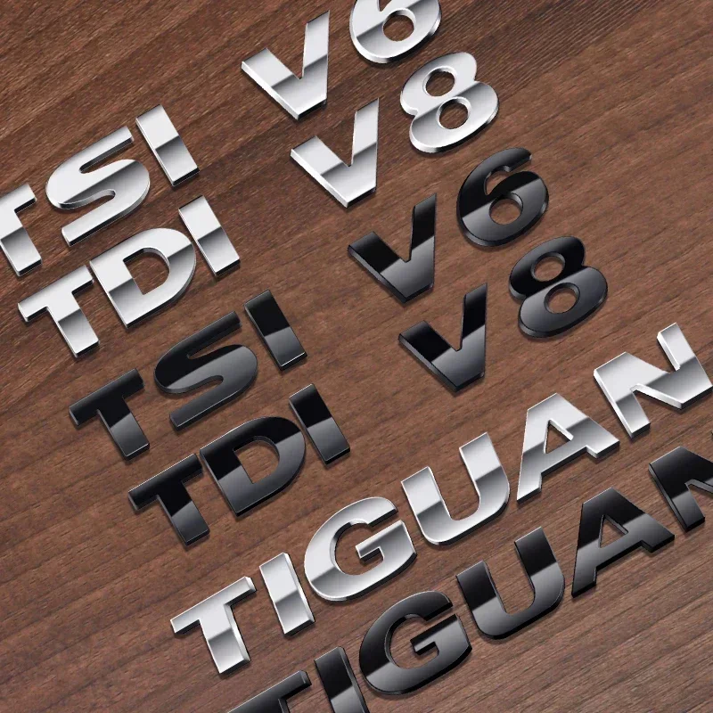 1pcs 3D ABS TSI TDI V6 V8 logo Letters Emblem Decoration Rear Trunk Stickers For Volkswagen TIGUAN Car Styling Auto Accessories
1pcs 3D ABS TSI TDI V6 V8 logo Letters Emblem Decoration Rear Trunk Stickers For Volkswagen TIGUAN Car Styling Auto Accessories