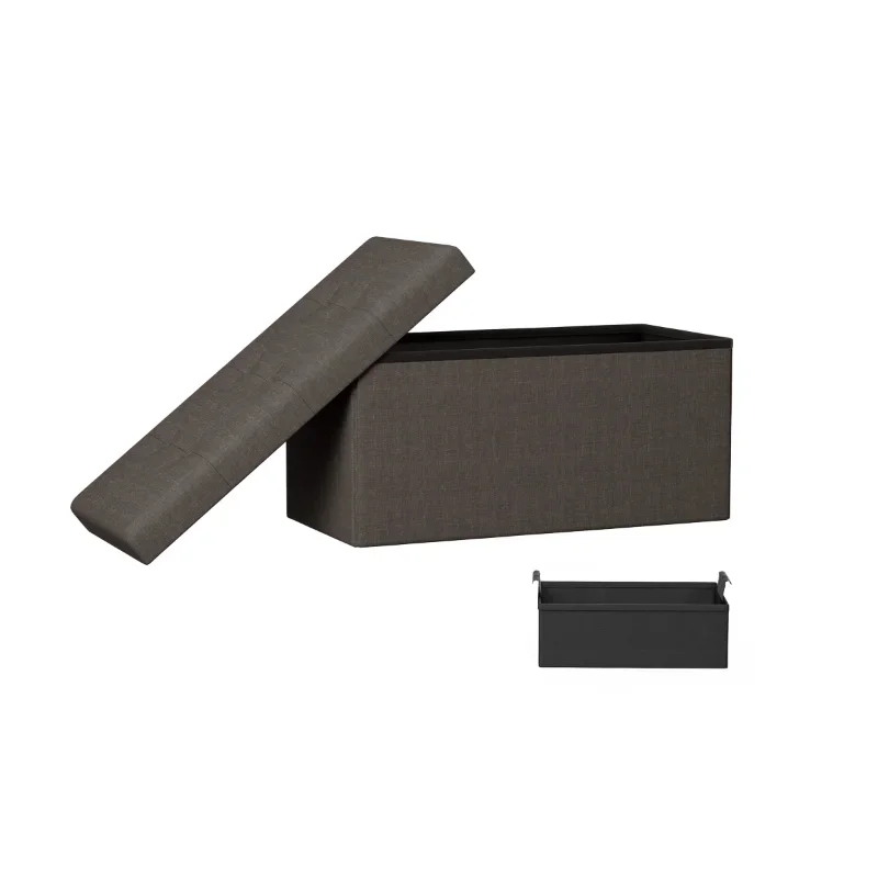 Деревянный 30-дюймовый складной пуфик для хранения со съемной корзиной, серая скамейка с мягкой обивкой
Деревянный 30-дюймовый складной пуфик для хранения со съемной корзиной, серая скамейка с мягкой обивкой