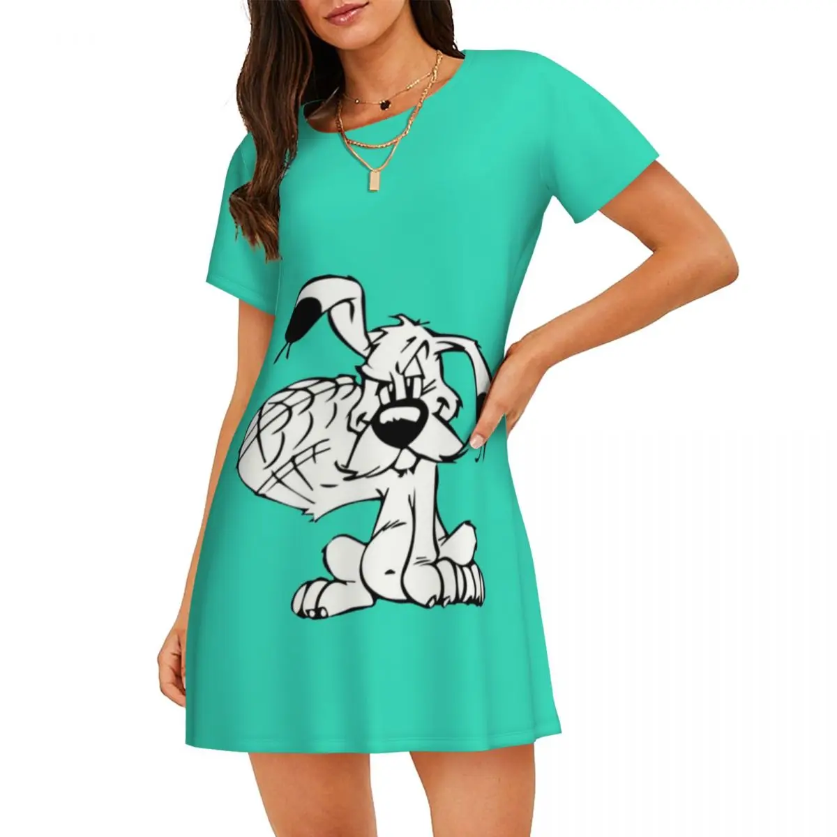 Custom Manga Asterixes Dogmatix Short Sleeves Women Nightdress Sleeping Womens Sleepshirts Dress Women Short Sleeve Nightgowns
Custom Manga Asterixes Dogmatix Short Sleeves Women Nightdress Sleeping Womens Sleepshirts Dress Women Short Sleeve Nightgowns