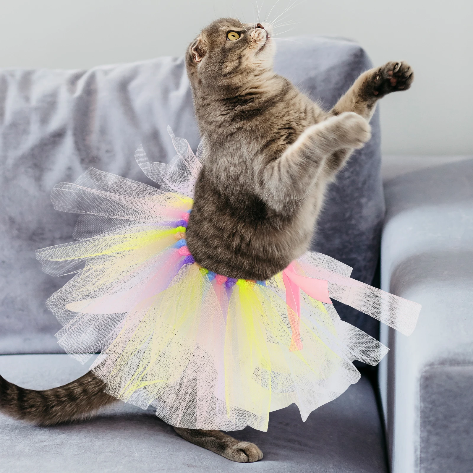 Pet Princess Dress Dog Tutu Costume Mesh Skirt Holiday Outfits Wedding Dresses Small Dogs Puppy Clothes Rainbow Eater Dress
Pet Princess Dress Dog Tutu Costume Mesh Skirt Holiday Outfits Wedding Dresses Small Dogs Puppy Clothes Rainbow Eater Dress