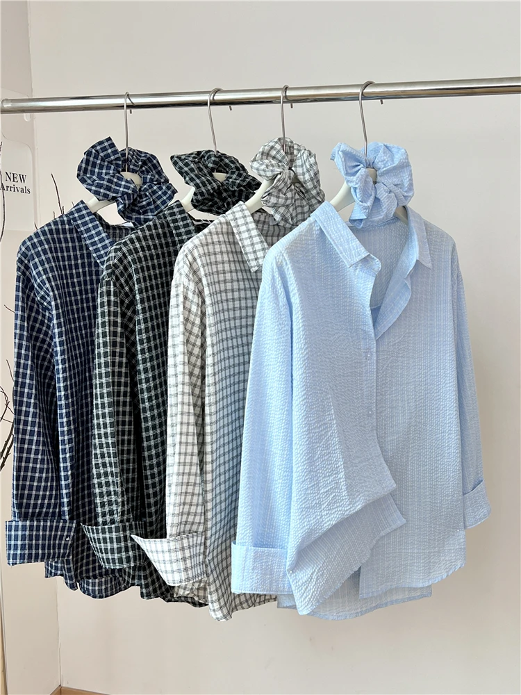 Lazy Style Loose Large Version Plaid Shirt for Women in Spring and Autumn Korean Casual Shirt Jacket Cardigan
Lazy Style Loose Large Version Plaid Shirt for Women in Spring and Autumn Korean Casual Shirt Jacket Cardigan