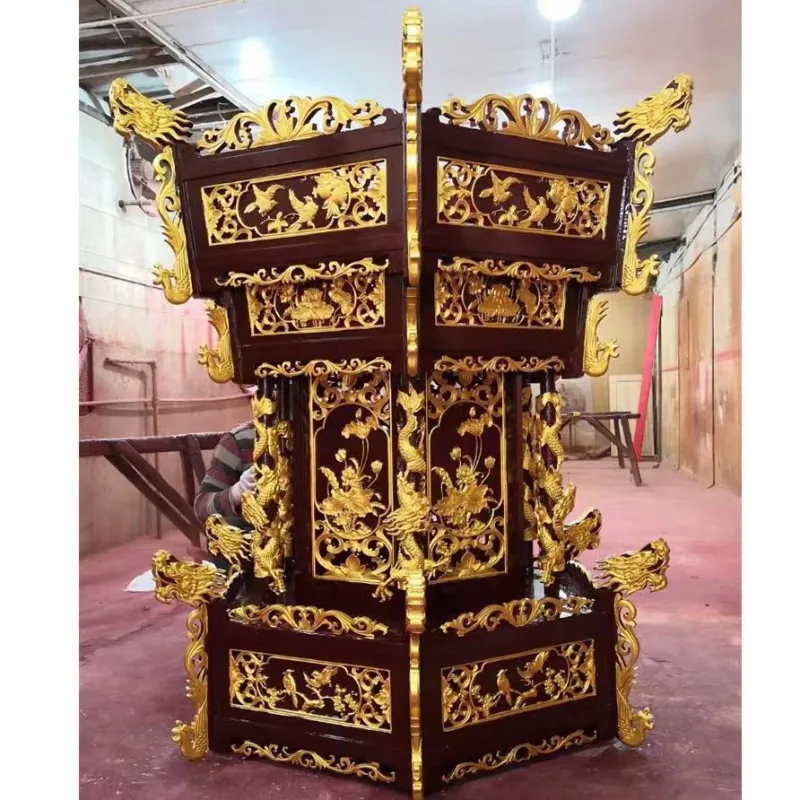 Temple Taoist temple ancestral hall wood carving sticker hexagonal glazed lamp palace lamp
Temple Taoist temple ancestral hall wood carving sticker hexagonal glazed lamp palace lamp