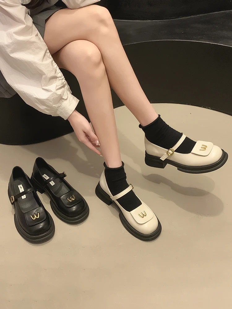 Leather Shoes Women's Shoes 2023 Autumn/Winter New Fashion Retro Comfortable Thick Sole Thick Heels Mary Jane
Leather Shoes Women's Shoes 2023 Autumn/Winter New Fashion Retro Comfortable Thick Sole Thick Heels Mary Jane