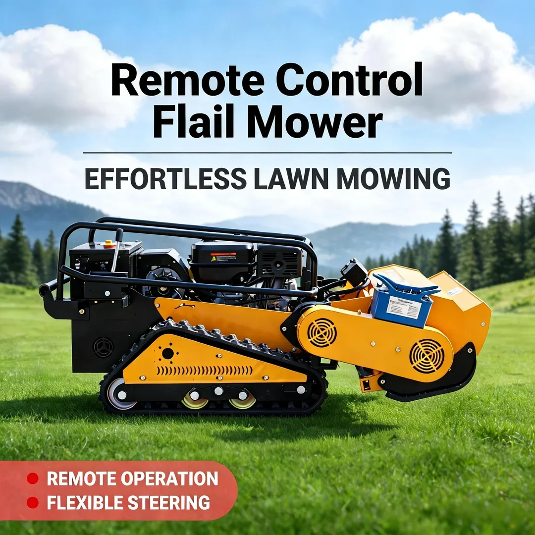 Customized Agriculture Forestry Flail Lawn Mower 459CC E-Start EPA Euro V Certified Heavy Duty Remote Controlled Crawler
Customized Agriculture Forestry Flail Lawn Mower 459CC E-Start EPA Euro V Certified Heavy Duty Remote Controlled Crawler