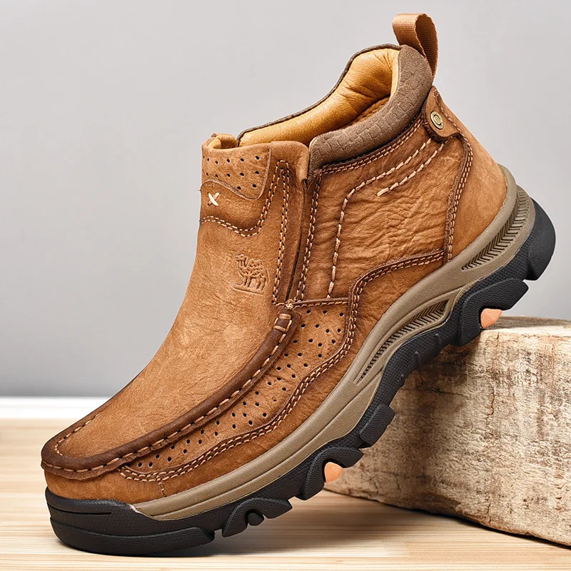 Men's Real Leather Ankle Boots Autumn Winter Mens Shoes Fashion Large Size Casual Boots Cowhide Men Genuine Leather Boots
Men's Real Leather Ankle Boots Autumn Winter Mens Shoes Fashion Large Size Casual Boots Cowhide Men Genuine Leather Boots