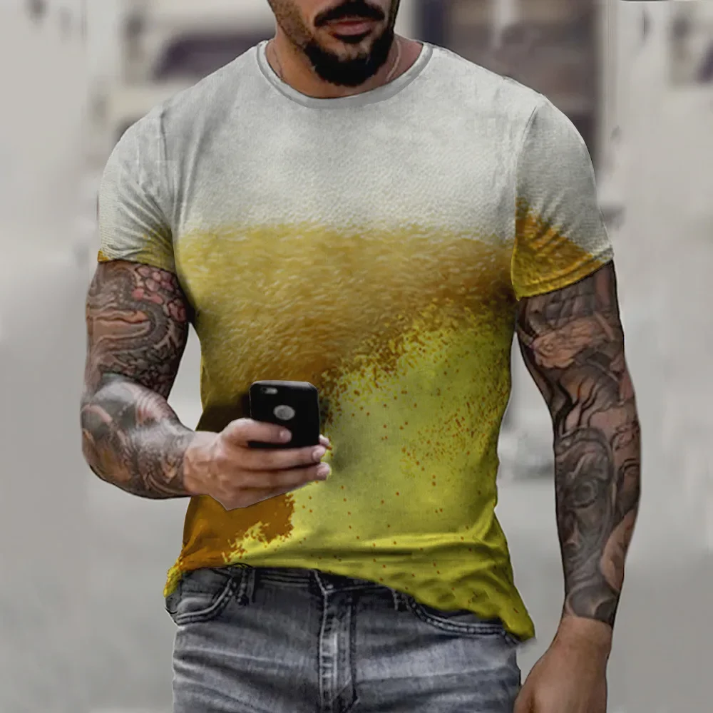 New Men's T-Shirt Casual Round Neck Short Sleeve Digital Printing Slim Pullover T-Shirt
New Men's T-Shirt Casual Round Neck Short Sleeve Digital Printing Slim Pullover T-Shirt